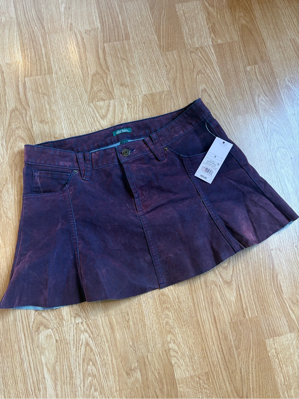 Burgundy Skirt